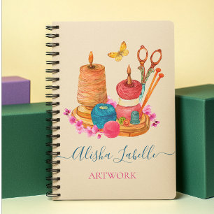 Cuaderno Cojín de costura de costura para hilo y aguja hech