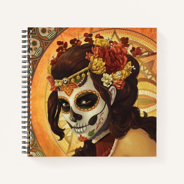 Cuaderno Cojín decorativo Dia De Los Muertos (Anverso)