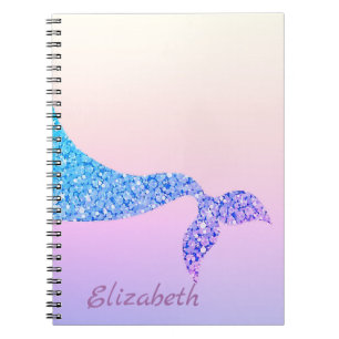 Cuaderno Cola de sirena, Ombre - Personalizada