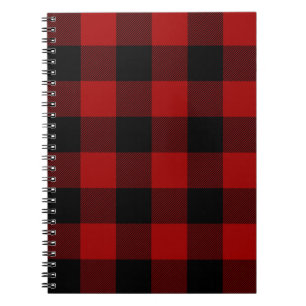 Cuaderno Colada negra y roja de búfalo