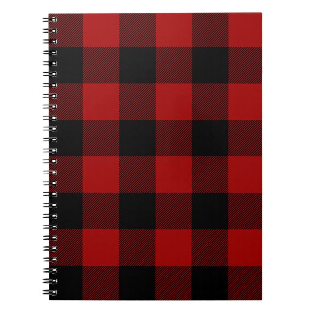 Cuaderno Colada negra y roja de búfalo (Frente)