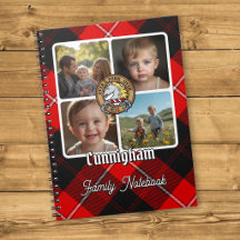 Colaje de fotos de la familia Cunningham