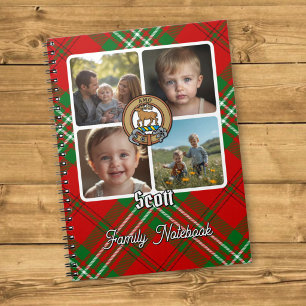 Cuaderno Colaje de fotos de la familia Scott