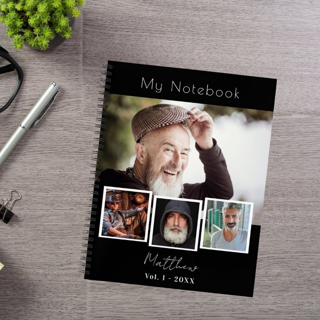 Cuaderno Colaje de fotos en blanco y negro (Subido por el creador)