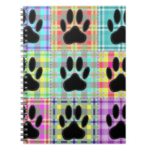Cuaderno Colcha de Patrones de Patas de Perro