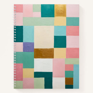 Cuaderno Colcha geométrica pastel