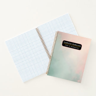 Cuaderno Colección Abstracta Popular de Rosa Claro y Menta