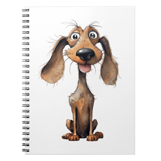 Cuaderno Colección de arte de raza de perro de dibujos anim (Frente)