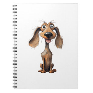 Cuaderno Colección de arte de raza de perro de dibujos anim