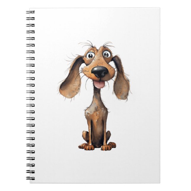 Cuaderno Colección de arte de raza de perro de dibujos anim (Frente)
