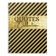 colección de citas en negro y oro