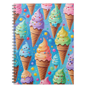 Cuaderno Colección de cono de crema de hielo de verano