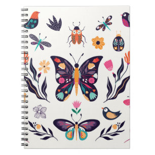 Cuaderno Colección de elementos de verano primaverales por 