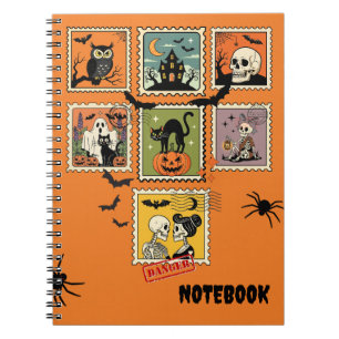 Cuaderno Colección de estampado de halloween vintage
