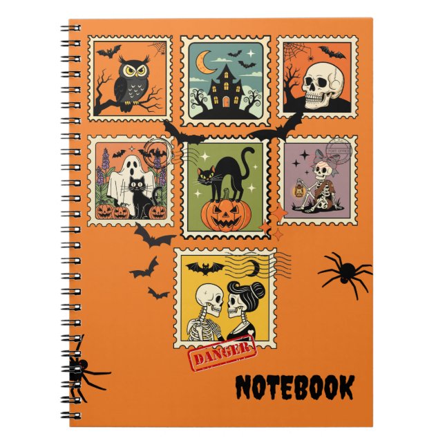 Cuaderno Colección de estampado de halloween vintage (Frente)