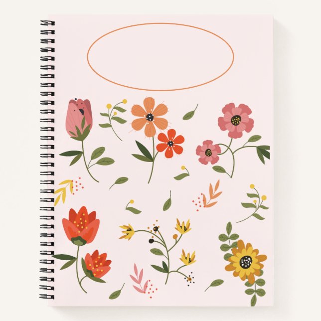 Cuaderno colección de flores (Anverso)