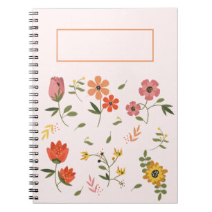 Cuaderno colección de flores