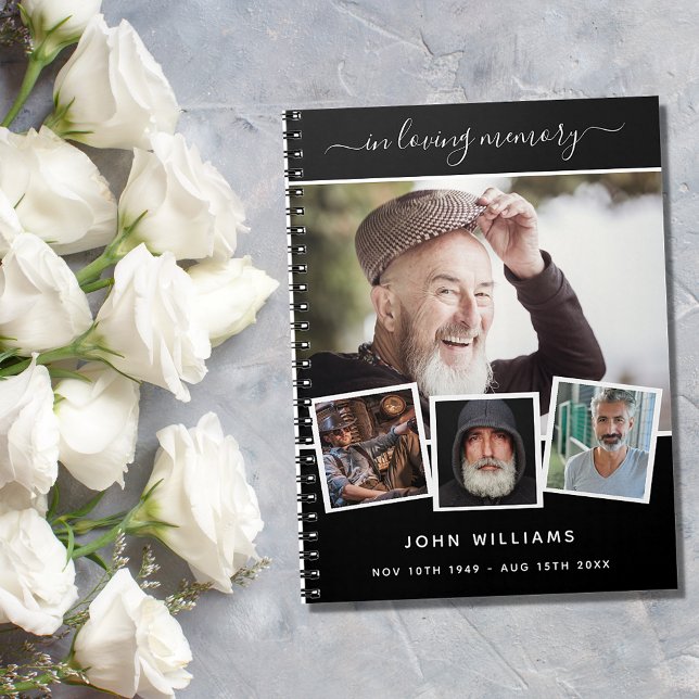 Cuaderno Colección de fotos funerarias del libro de invitad (Subido por el creador)
