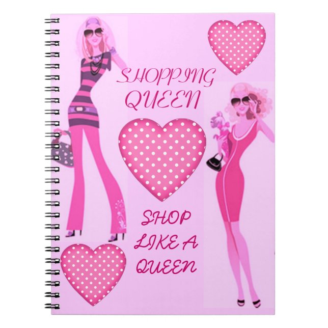 CUADERNO COLECCIÓN DE LA REINA DE LAS COMPRAS (Frente)