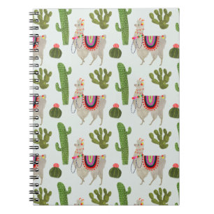 Cuaderno Colección de Llamarama Patrón Cactus & Llama