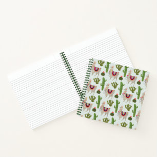 Cuaderno Colección de Llamarama Patrón Cactus & Llama