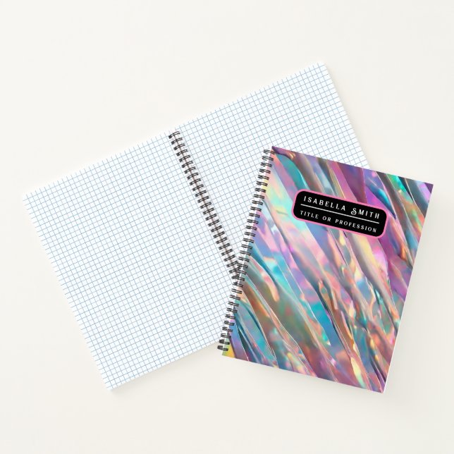 Cuaderno Colección de moda holográfica Glitter Opal (Interior)