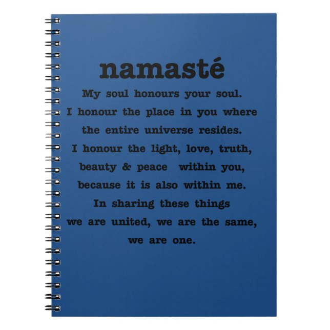 Cuaderno Colección de Namaste (Frente)