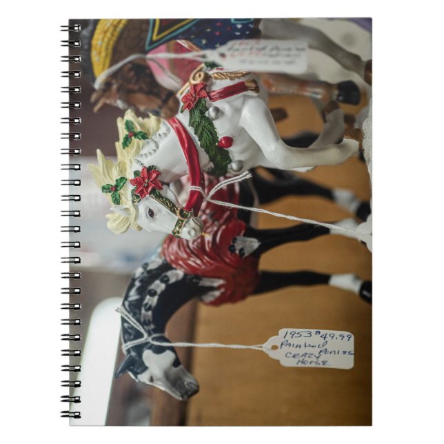Cuaderno Colección de ornamentos de caballos de carrusel fe (Frente)
