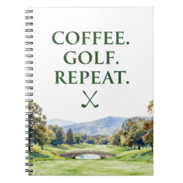 Cuaderno Colección de Papelería de Golf | Acuarela Premium