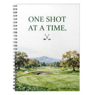 Cuaderno Colección de Papelería de Golf Acuarela Premium