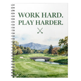 Cuaderno Colección de Papelería de Golf | Acuarela Premium
