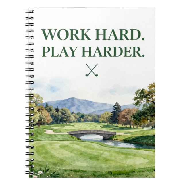 Cuaderno Colección de Papelería de Golf | Acuarela Premium (Frente)
