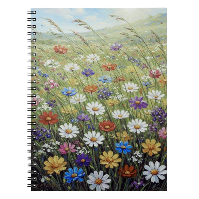 Cuaderno Colección de Patrón Floral Suave (Frente)