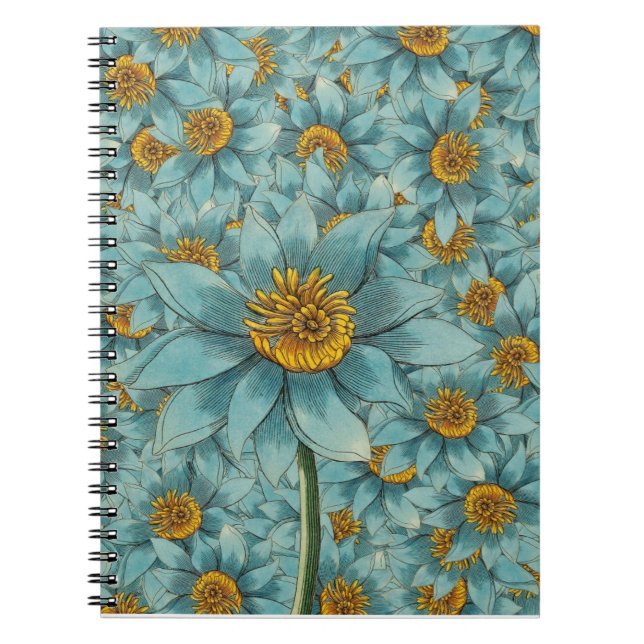 Cuaderno Colección de Patrón Floral Suave (Frente)