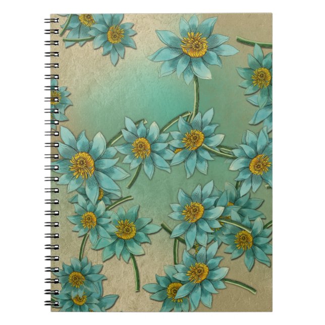 Cuaderno Colección de Patrón Floral Suave (Frente)