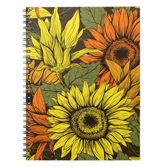 Cuaderno Colección de Patrón Floral Suave (Frente)