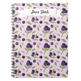 Cuaderno Colección de patrones de cesta de frutas - Blueber