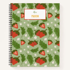 Cuaderno Colección de patrones de cesta de frutas - fresas