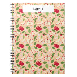Cuaderno Colección de patrones de cesta de frutas - manzana