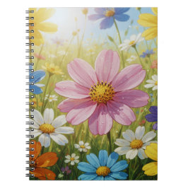 Cuaderno Colección de patrones florales suaves