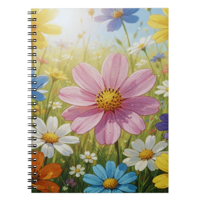 Cuaderno Colección de patrones florales suaves (Frente)