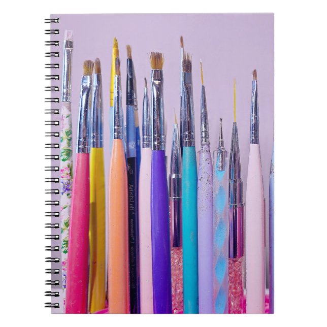 Cuaderno Colección de pincel de arte de uñas (Frente)