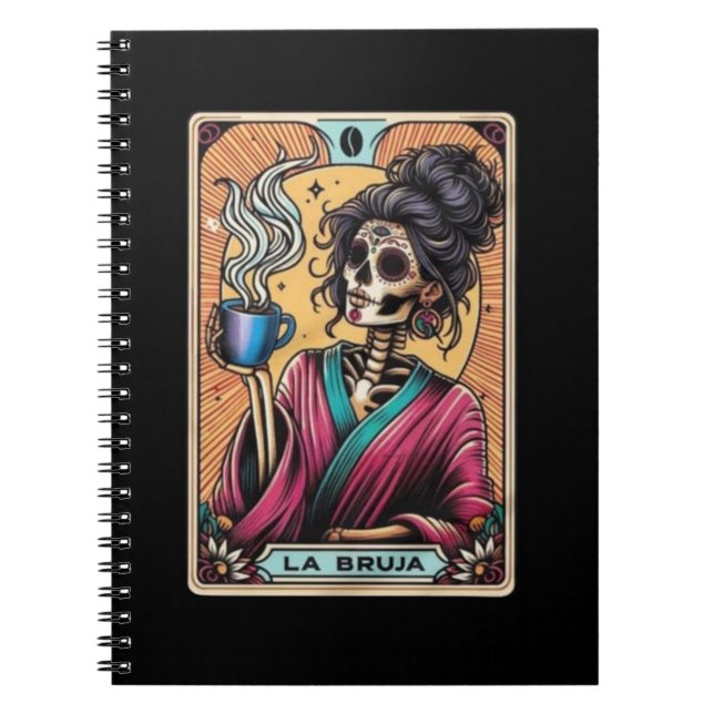 Cuaderno Colección de portátiles La Bruja Tarot Card (Frente)