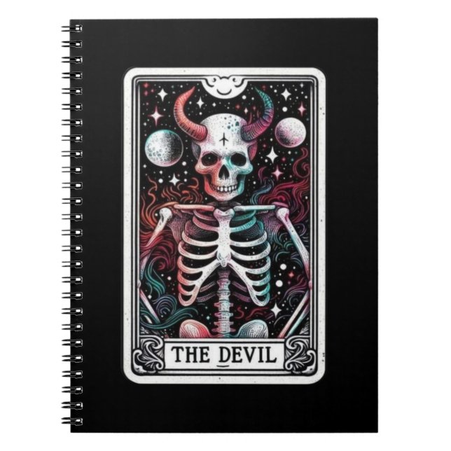 Cuaderno Colección de portátiles Tarot Devil (Frente)