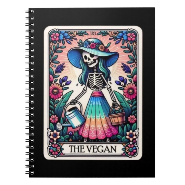 Cuaderno Colección de portátiles Vegan Tarot Card (Frente)