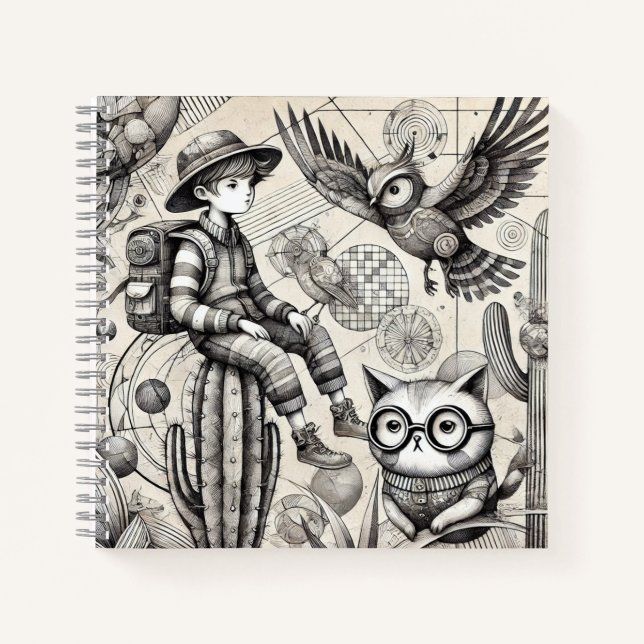 Cuaderno "Colección de surrealismo monocromo" 4 (Anverso)