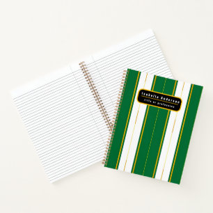 Cuaderno Colección de textura de oro verde de lujo