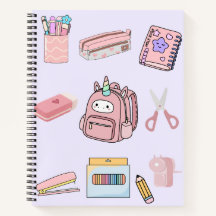 Colección de útiles escolares Unicornio Rosa
