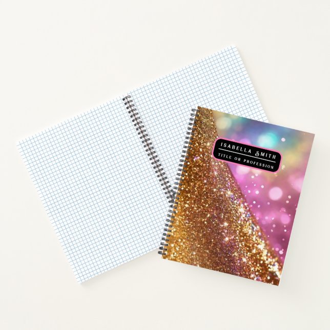 Cuaderno Colección holográfica popular de Opal Glitter (Interior)