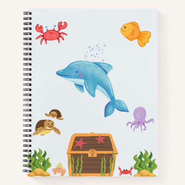 Cuaderno Colección Lindo Bajo el Mar (Anverso)